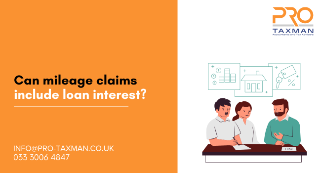 Can mileage claims include loan interest?
