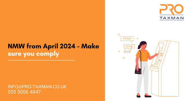 NMW from April 2024 – Make sure you comply