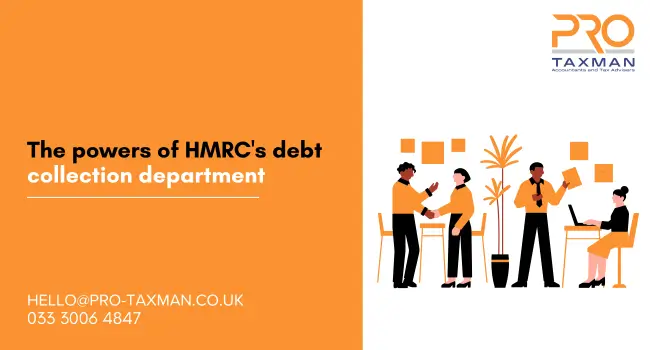 The powers of HMRC's debt collection department