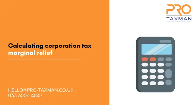 Calculating corporation tax marginal relief