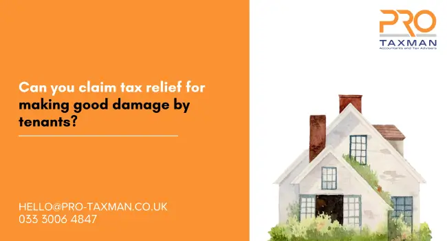 Can you claim tax relief for making good damage by tenants?