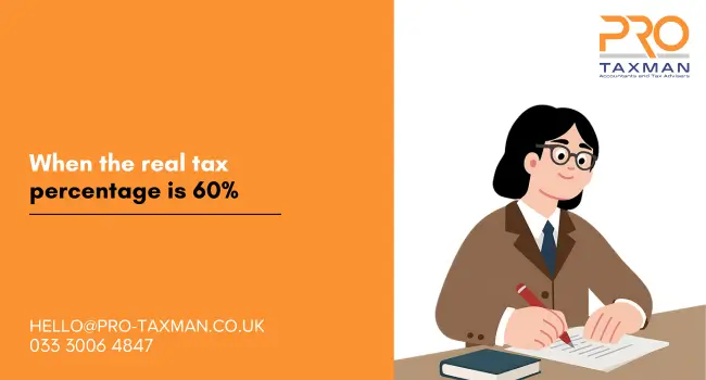 When the real tax percentage is 60%