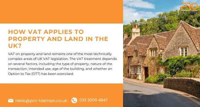 How VAT Applies to Property and Land in the UK