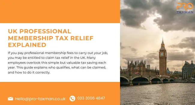 UK Professional Membership Tax Relief Explained