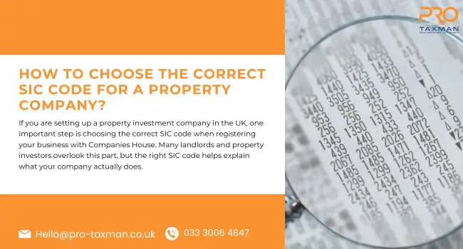How to Choose the Correct SIC Code for a Property Company